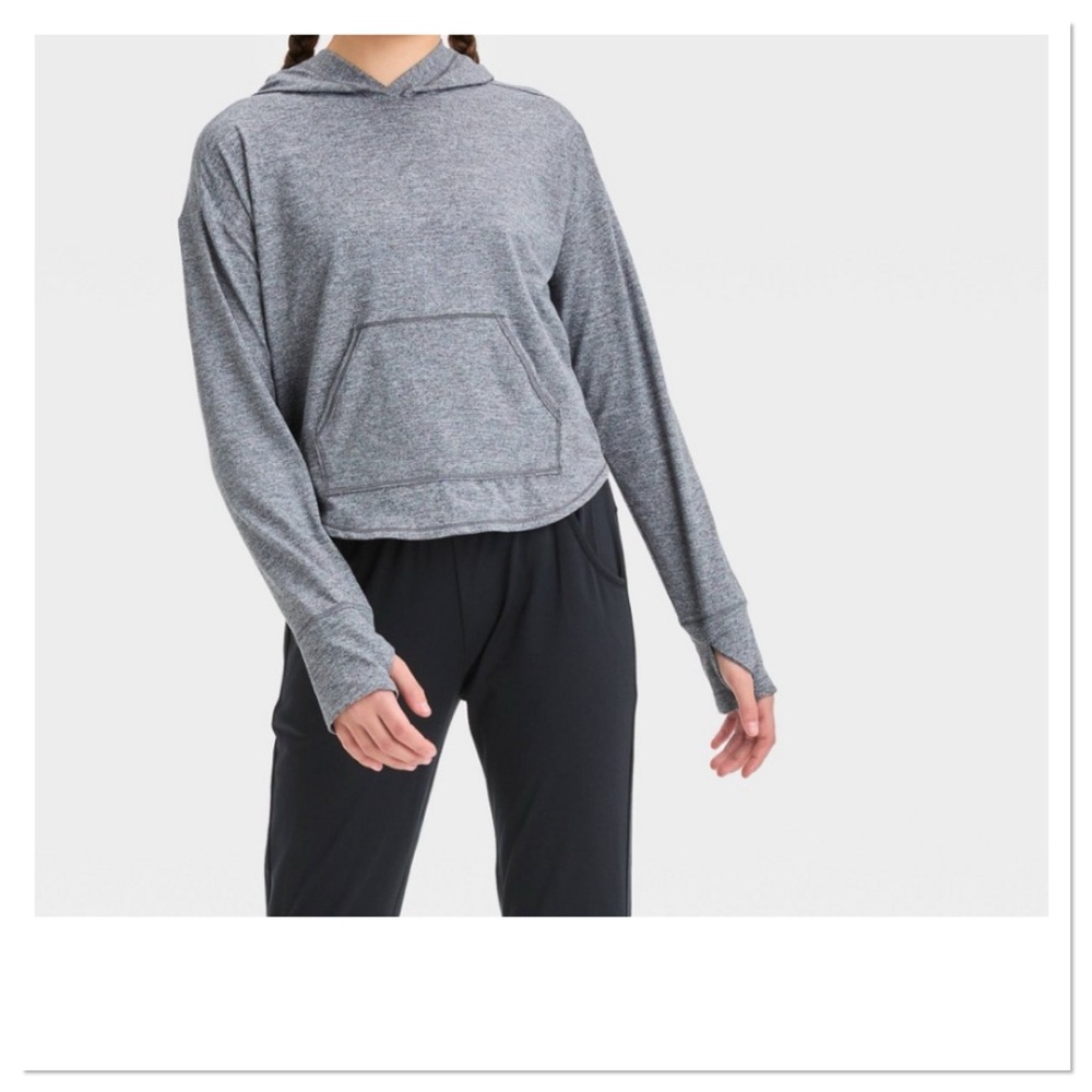 Girl’s Soft Stretch Hoodie all in motion